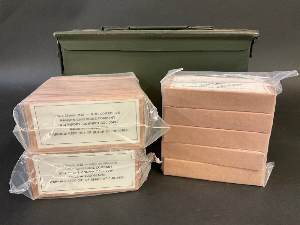600 Rounds 7.62 x 39mm, M67 Ammo Lot (1 of 4)
