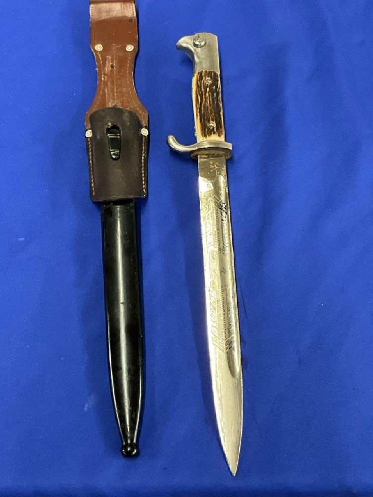 WWII German Dress Bayonet with Stag Handle (1 of 5)