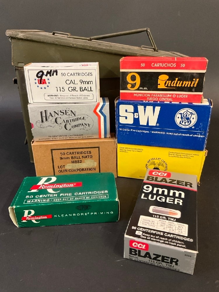 1000 Rounds 9mm Ammo Lot (1 of 5)