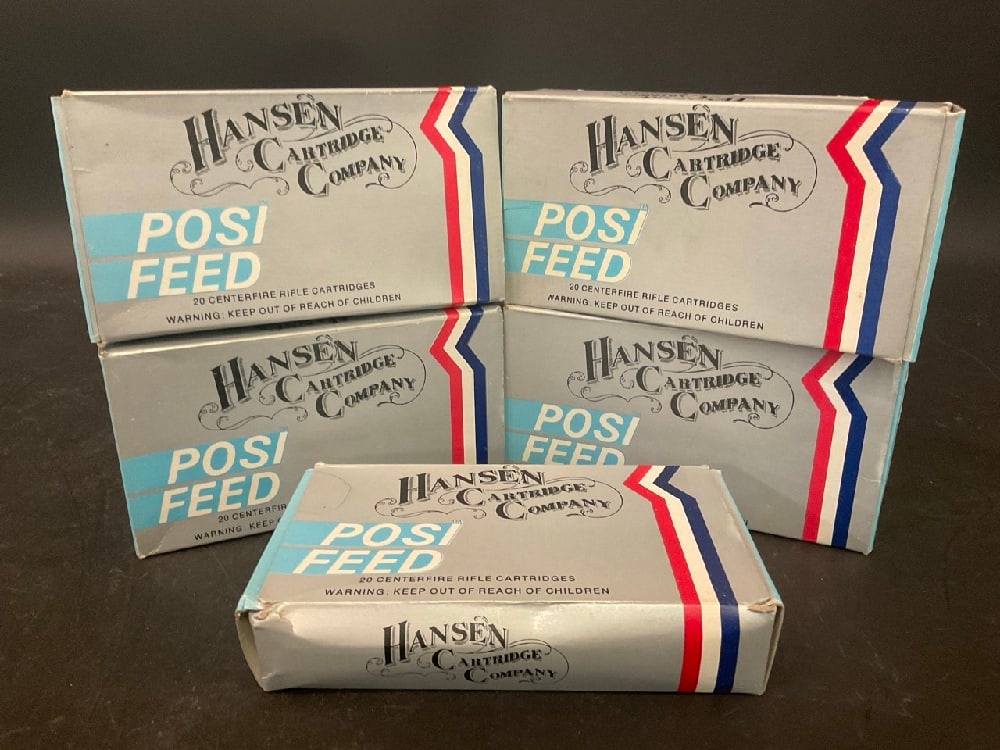 Hansen 100 Rounds Posi Feed Ammunition: Hansen 100 Rounds Posi Feed Ammunition.