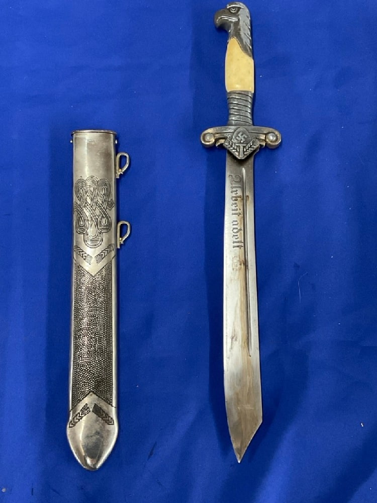 German WWII Police Dagger w/ Sheath (1 of 6)