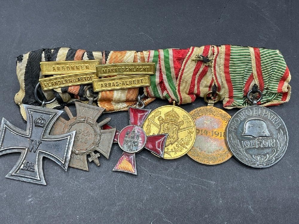WWI German Imperial Bar with Medals (1 of 7)