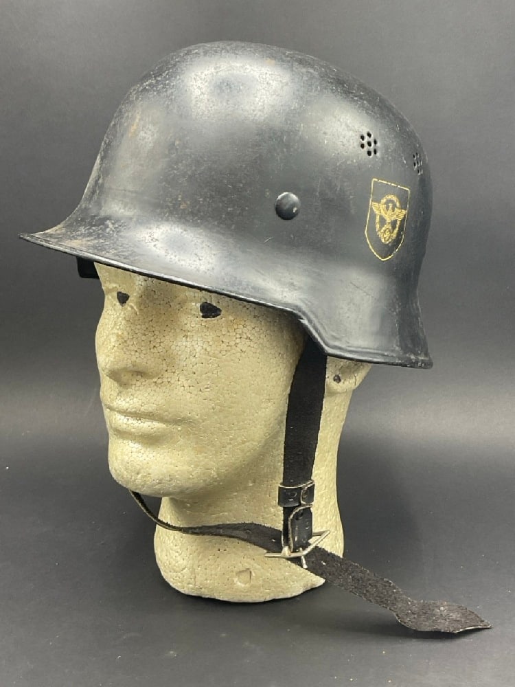 WW2 German Fire Police Civic M34 Helmet (1 of 5)