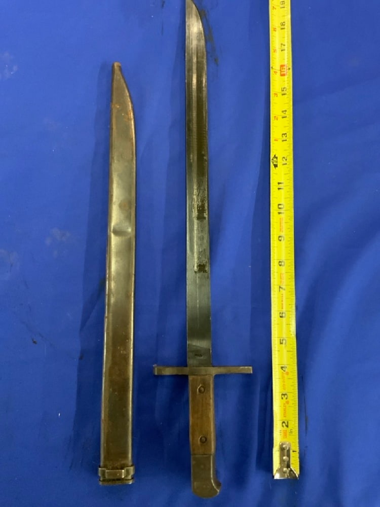 Japanese Arisaka Type 30 Bayonet With Scabbard Denki (1 of 4)