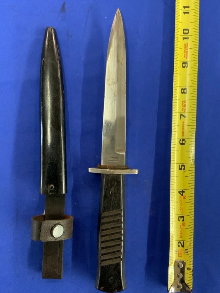 WW1 German Trench Knife Dagger With Scabbard Gottlieb Hammesfahr Soligen (1 of 4)