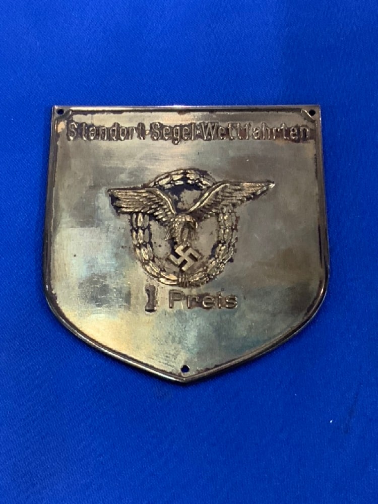 WWII German Luftwaffen Prize Shield For Wall Plaque (1 of 3)