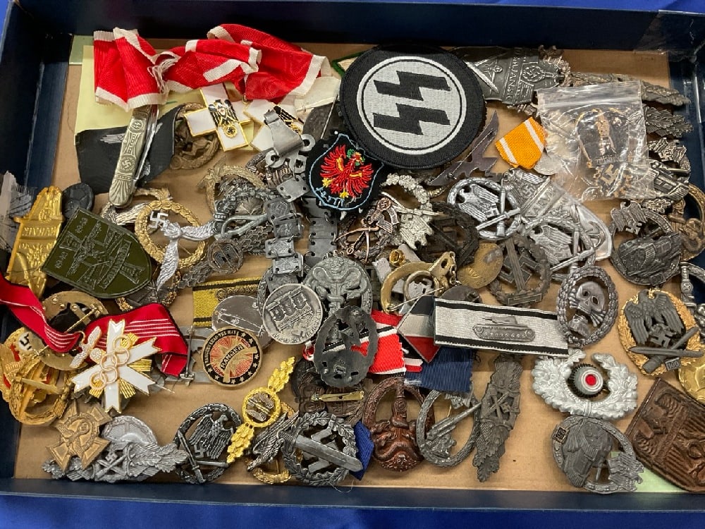 A Large Estate Compiled Grouping of WWII German Medals Assumed Fake or Questionable (1 of 13)