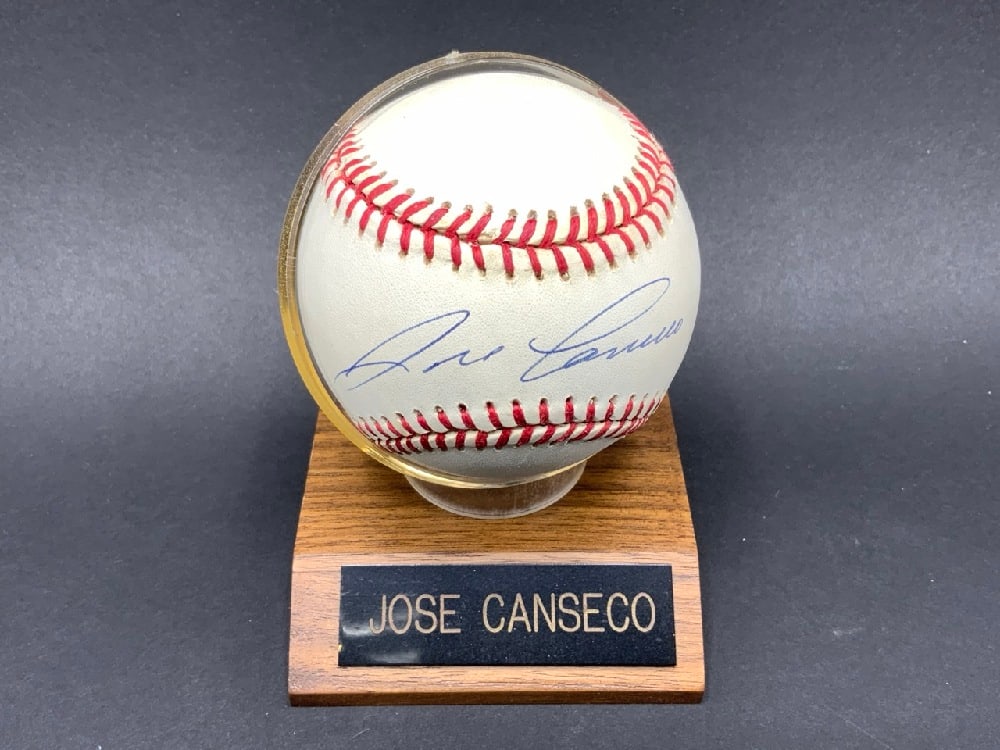 Authentic Jose Canseco Autographed Baseball W/ Certificate Of Authenticity - The Score Board, Inc (1 of 4)