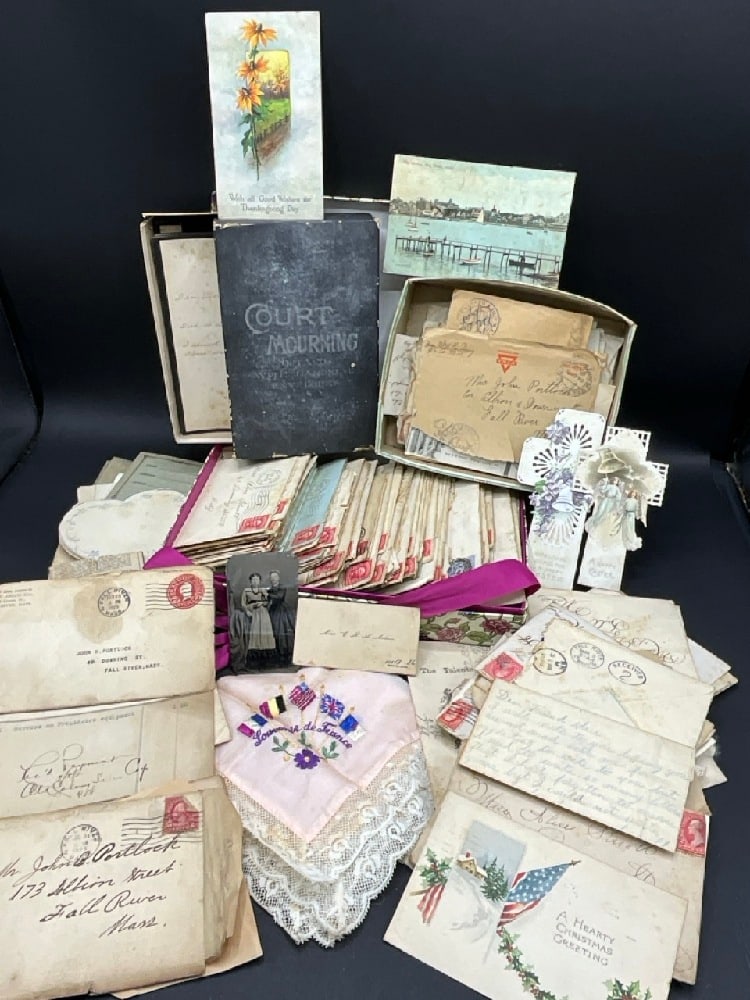 Ephemera Lot W/ Postcards, Letters & Holiday Greeting Cards (1 of 6)