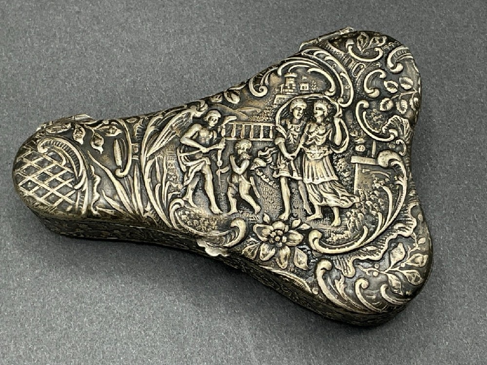 Highly Ornate 800 Silver European Continental Miniature Box (1 of 5)