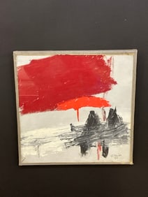 Alan Fenton (American, 1927-2000) 1962 Dated Abstract Painting