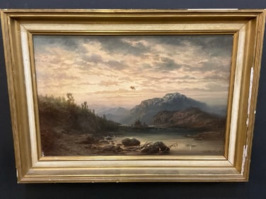 WALDEMAR KNOLL (GERMAN, 1829-1909) 1888 Oil Painting