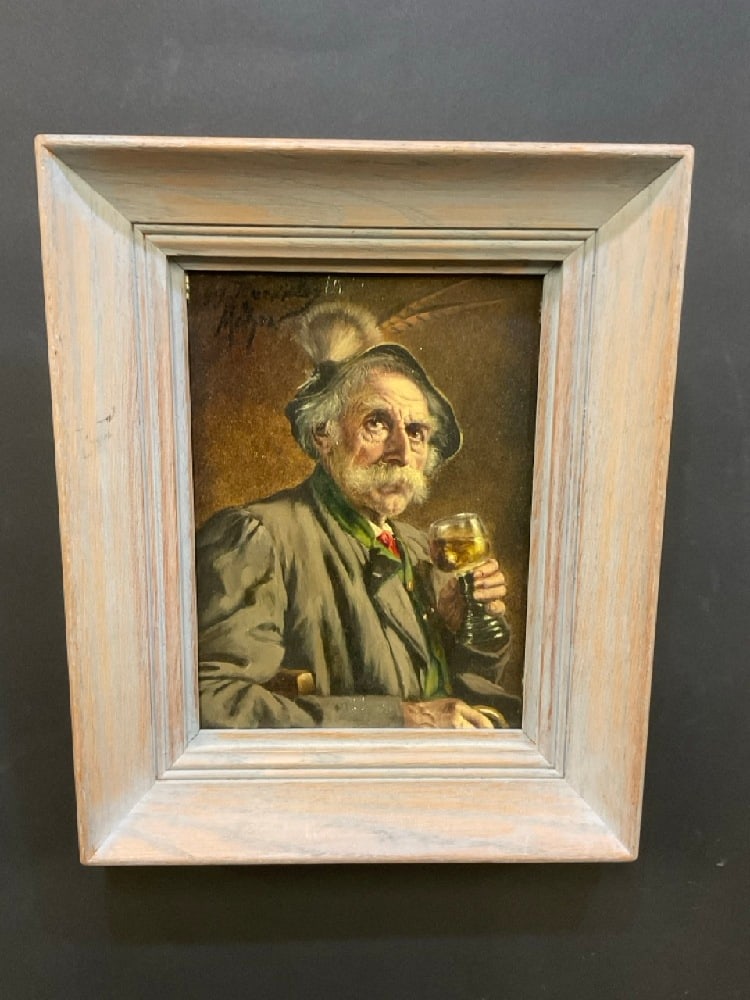 Oil Painting of Scottish Gentleman: Scottish GentlemanOil on board. Unsigned. Dimensions: 9" X 6 1/2"