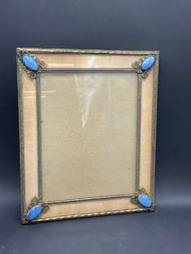 Vintage Jeweled Boudoir Picture Frame