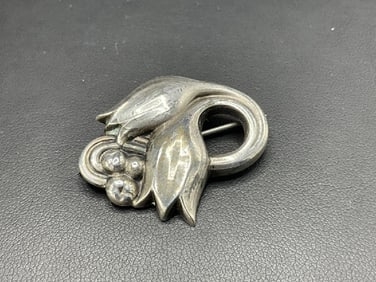 Georg Jensen Denmark Sterling Silver Pin
