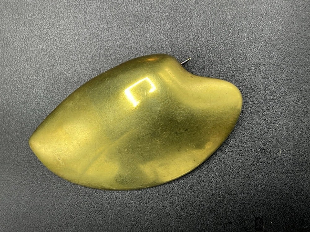 Ted Muehling Hand Signed Gold Vermeil Modernist Shell Brooch (1 of 5)