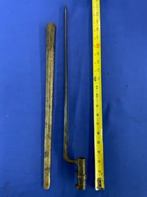 U.S. Army 45/70 Bayonet With Scabbard Indian Wars