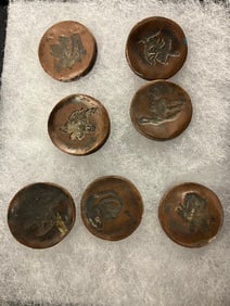 Lot of (7) 17th Century Japanese Buttons