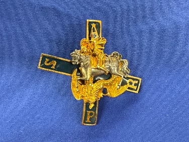 Russian Enamel Moscow Life Guards Regiment Badge WW1