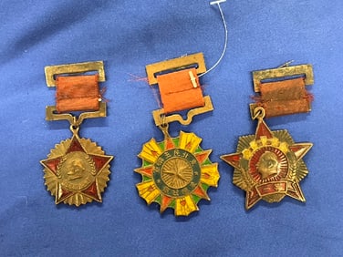 Lot of (3) Vintage Republican of China Medals