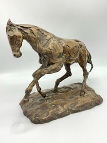Kaiko Moti (Indian, 1921-1989) “Golden Eye?? Horse Sculpture