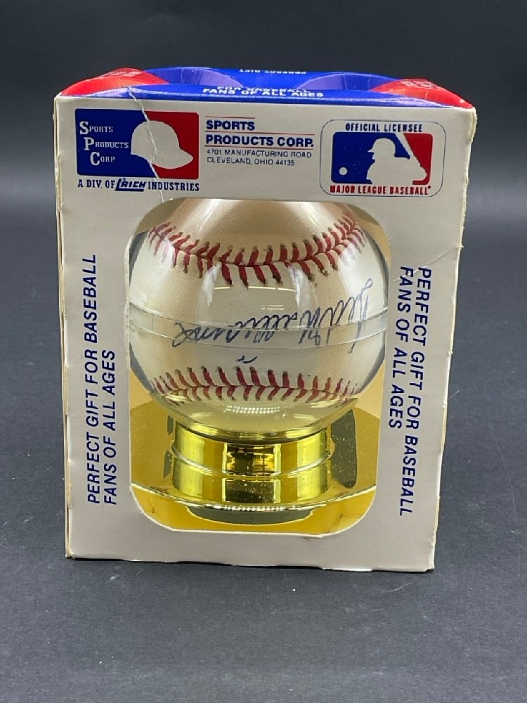 Sports Products Corp. Official Licensee MLB Ted Williams  Signed Baseball (1 of 8)