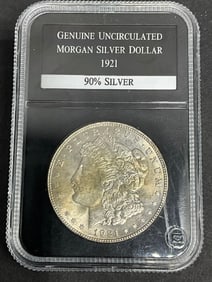 Uncirculated 1921-D Morgan Silver Dollar