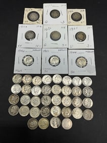 Forty-Five (45) 90% U.S. Silver Dimes