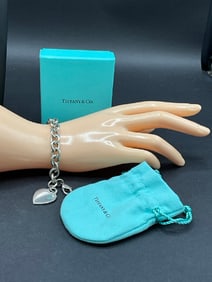 Tiffany & Co. Sterling Silver Heart Toggle Bracelet