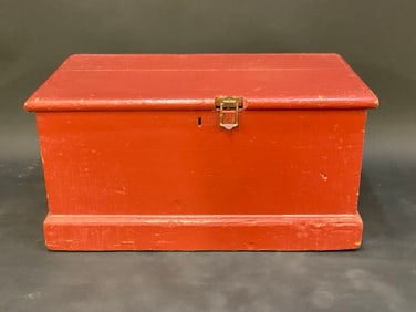 Antique Wooden Blanket Box