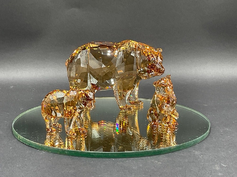 Swarovski Crystal Brown Bear and Family (1 of 5)