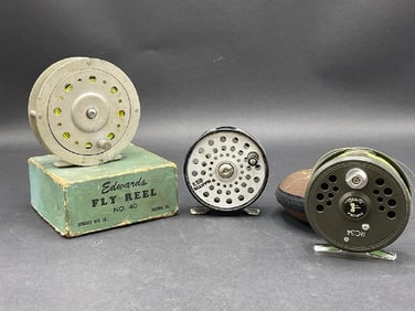 Three (3) Quality Fly Fishing Reels