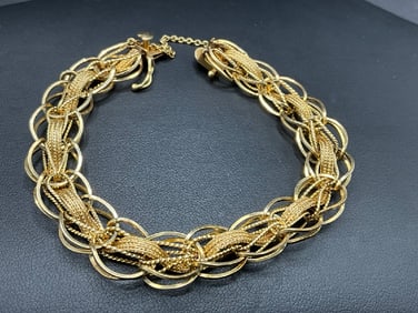 14K Yellow Gold Woven Bracelet