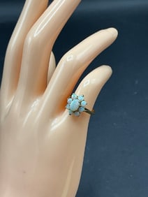 Antique 9ct Gold Opal Ring