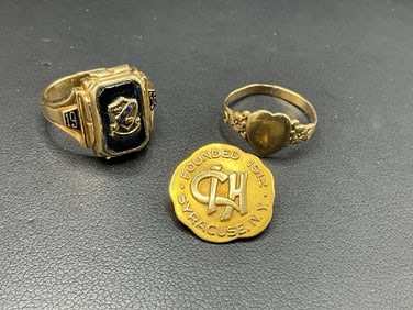 Three (3) Piece 10K Gold Group