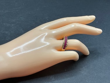 10K Yellow Gold Ruby Ring