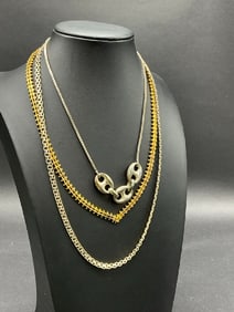 Three (3) Sterling Silver Necklaces