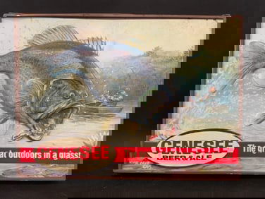Genesee Beer & Ale Fishing Sign - Virg Beck 85’
