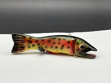 Signed Vintage Bud Stewart Fish Decoy