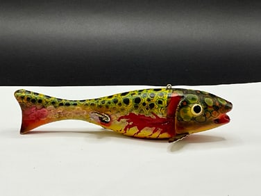 Signed Vintage Bud Stewart Fish Decoy
