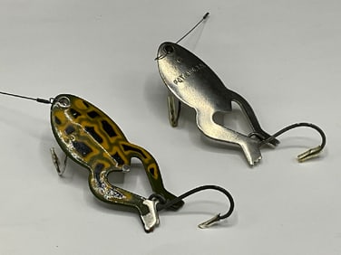 Two (2) Heddon Spoon Frog Lures