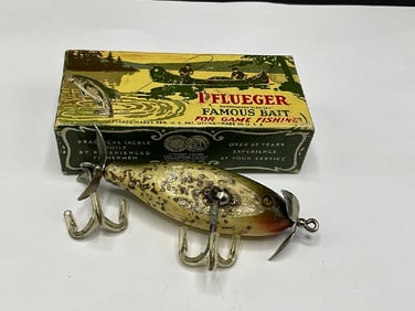 Pflueger Fishing Lure Size 3 Silver Sparks Greenback 9303 w/ box