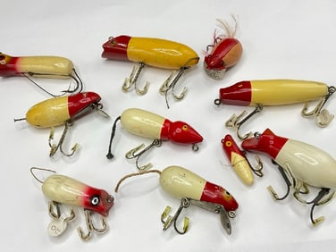 Ten (10) Vintage Fishing Lures