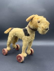 Vintage Steiff Fox Terrier Pull Toy Dog