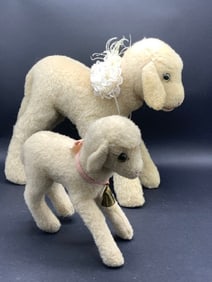Two (2) Steiff Sheep