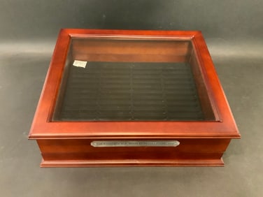 The Complete US State Quarters Collection Wooden Display Case