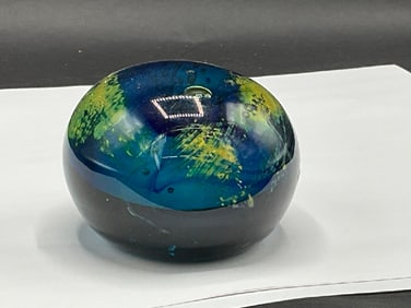 World Art Glass Studio Paperweight