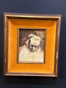 Impressionist 1960’s Jewish Rabbi Painting
