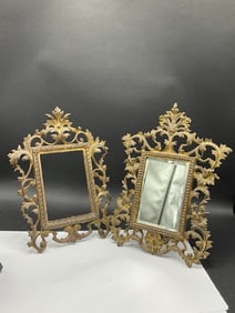 Two (2) Victorian Easel Back Picture Frames