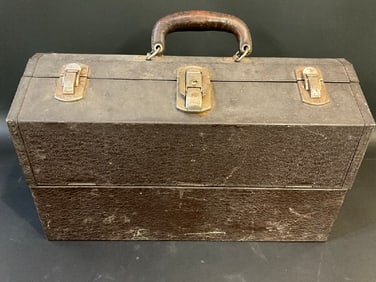 Vintage Kennedy Fishing Box Filled w/ Lures & Line